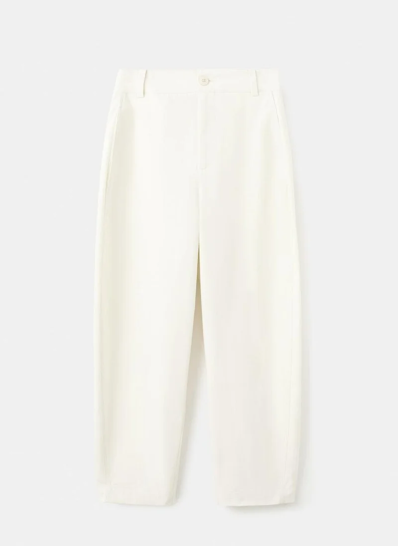 Mango  Straight-fit cotton trousers for Women | Best Price UAE